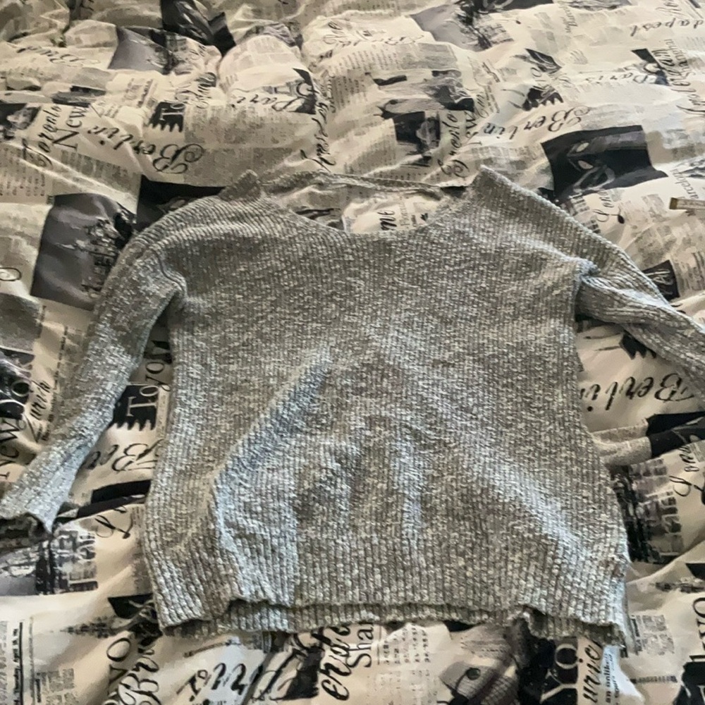 Torrid Gray V-Neck Sweater Soft Knit
